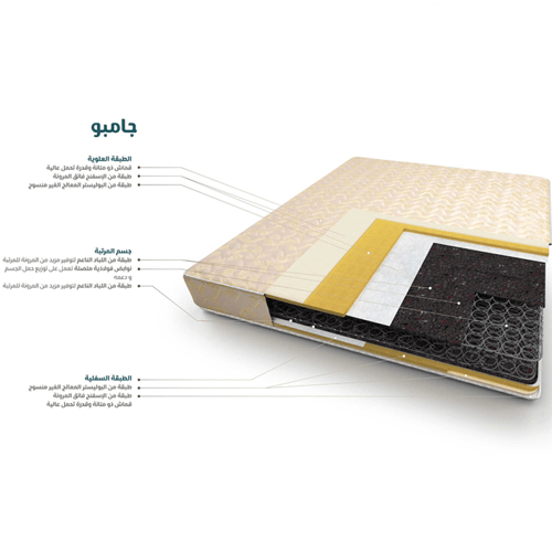 مرتبة جامبو | مقاسات متعددة