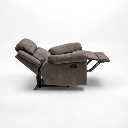 كرسي استرخاء رمادي I قماش قطيفة