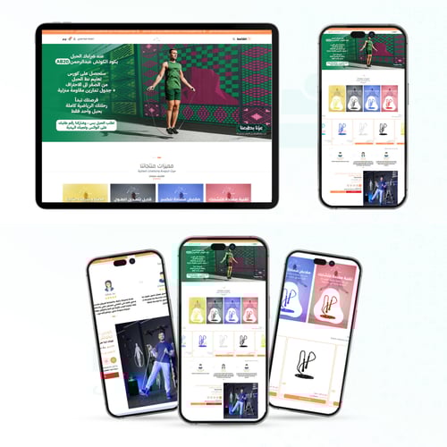 الباقة الفضية - تأسيس وتصميم متجر إلكتروني