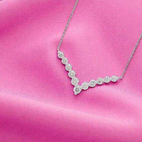 عقد الماس برلنت على ذهب ابيض ابيض 63347