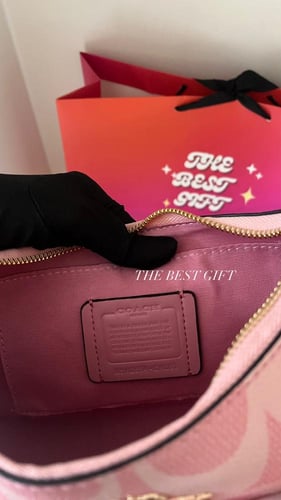coach bag pink