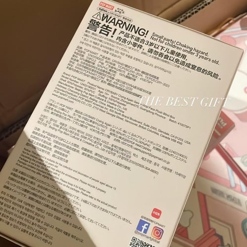 Pop Mart CRYBABY pink