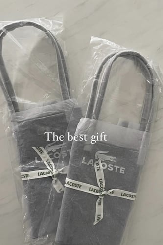 Lacoste totebag small - sky blue