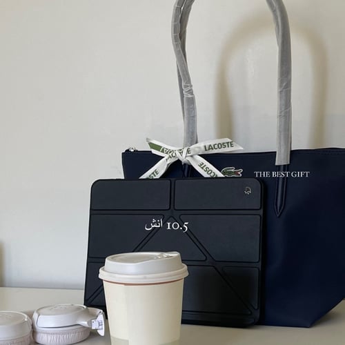 Lacoste totebag small - navy blue