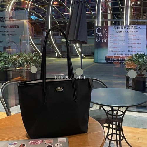 Lacoste totebag small - black