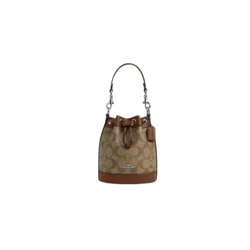 Mini Bucket Bag In Signature Canvas