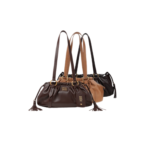Miu Miu Joie Nappa Leather Shoulder Bag