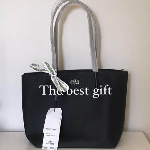 Lacoste totebag small - black