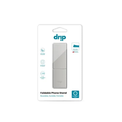 دريب - Drip Foldable حامل هاتف قابل للطي - فضي
