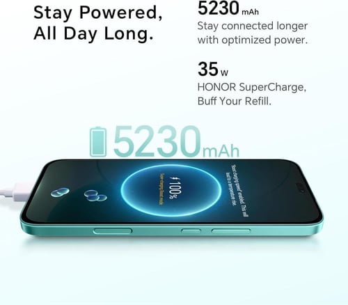 هونر 400 لايت ذاكرة 256 جيجابايت 8 رام 5G - اخضر م...