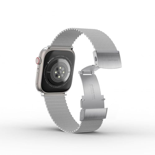 سوار ساعة ابل AMAZINGthing مقاس 41 مل معدني ستيل ف...