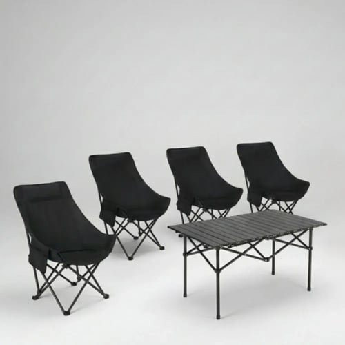 طقم كرسي طاولة تخييم قابل للطي