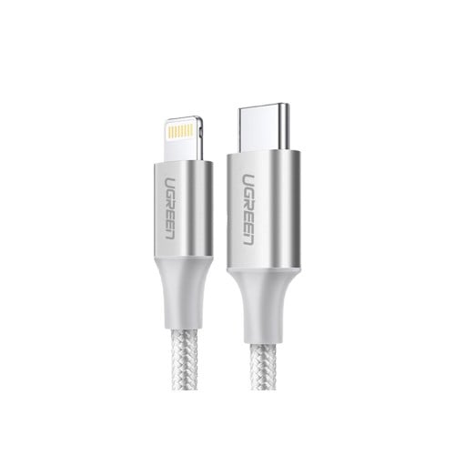 سلك شاحن يوجرين نايلون مظفر USB-C إلى آيفون بطول 1...