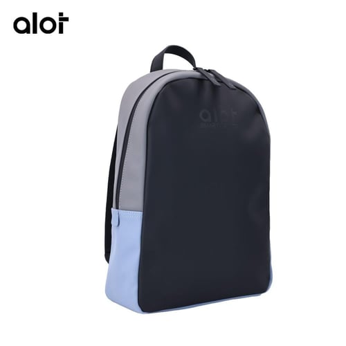 شنظة ظهر Alot جلد - ازرق ورمادي