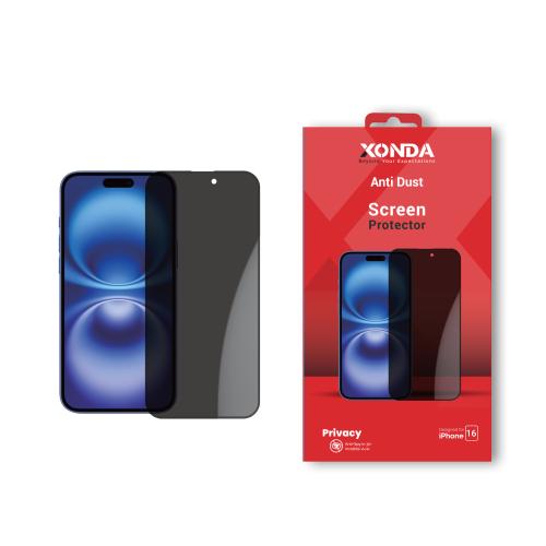 حماية شاشة زجاج من زوندا ايفون 16 - خصوصية مطفي