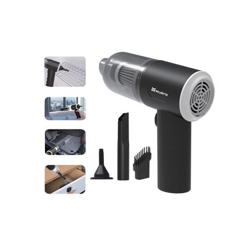 مكنسة سياره كهربائية محمولة شحن 120 واط - أسود