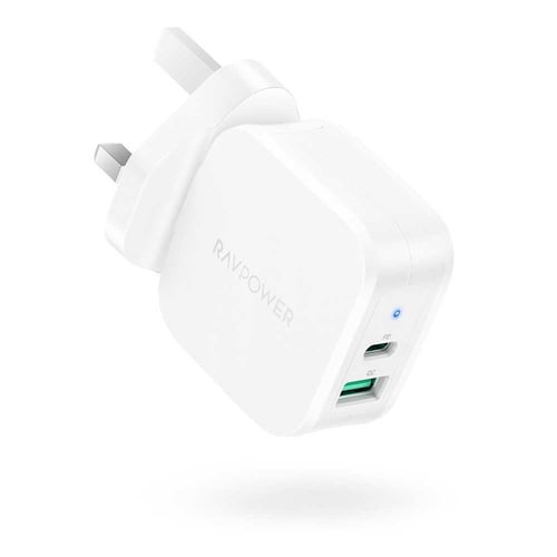 فيش جداري بي دي ومنفذ كوالكوم 30 واط من راف باور -...