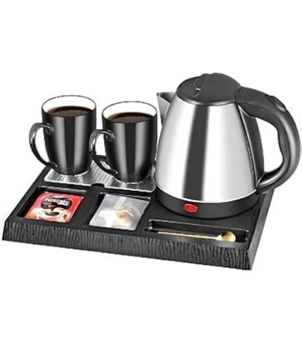 غلاية فندقية كهربائية فضي اسود 1.8 لتر