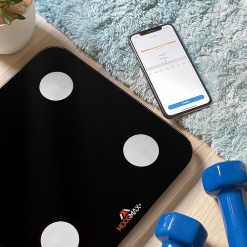 ميزان رقمي الذكي لقياس الوزن والدهون من موج ماكس