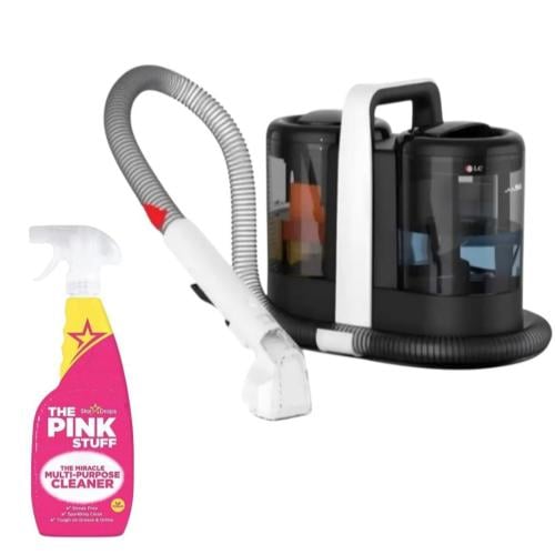 مكنسه الكنب والسجاد من DLC مع بخاخ PINK STUFF للبق...