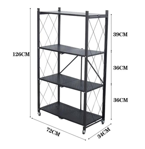 رف حديد قابل للطي 4 ادوار