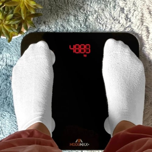 ميزان رقمي الذكي لقياس الوزن والدهون من موج ماكس