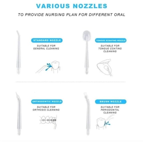 بكج فرشة أسنان كهربائية خيط مائي مع غسول فم منعش