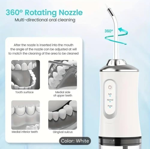 بكج فرشة أسنان كهربائية خيط مائي مع غسول فم منعش