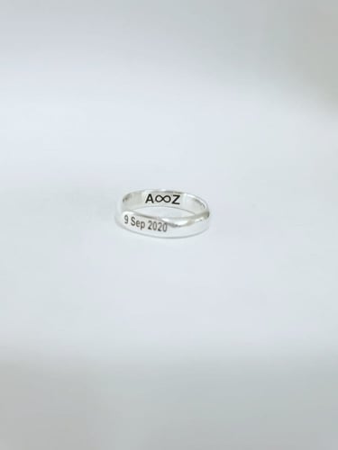 خاتم تاريخ الميلاد او ذكرا الزواج موديل جديد رجالي...