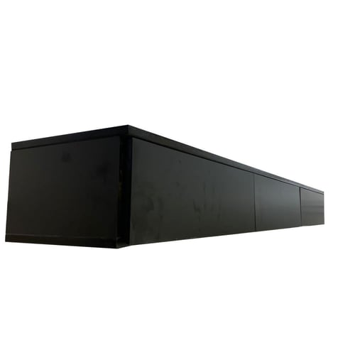 طاولة تلفزيون جدارية معلقة لون اسود مقاس 180