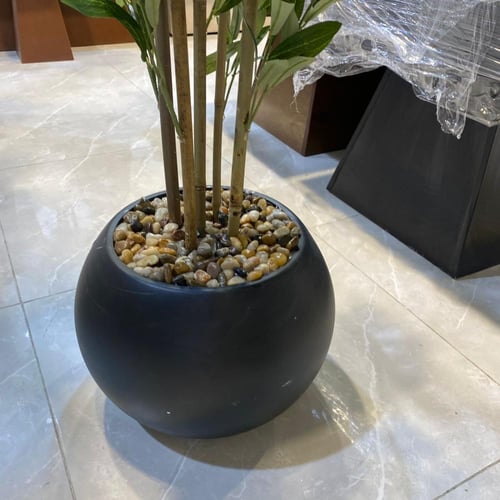 شجرة الزيتون صناعي مركن اسود - 160 سم