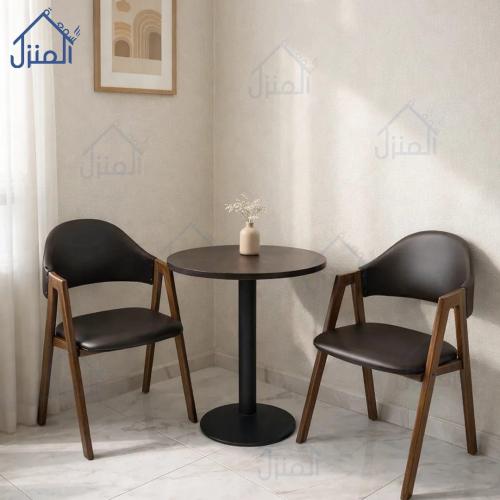 طقم طاولة طعام مع كرسيين – تصميم عصري أنيق بلمسة د...