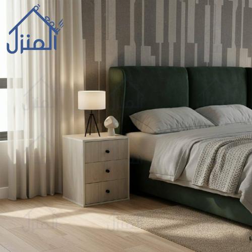 كومودينة خشبية عصرية بثلاثة أدراج