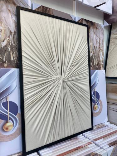 عمق هندسي – لوحة قماشية فاخرة