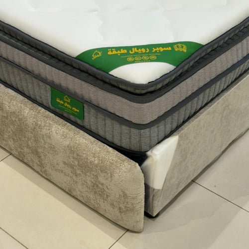مرتبة سوبر رويال طبقة مقاس 200X120 ارتفاع 30 سم نف...