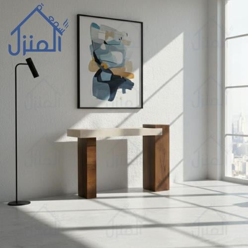 طاولة كونسول مودرن بسطح بديل حجر