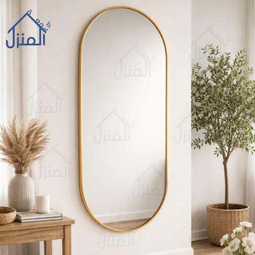 مرآة «محور» الفاخرة – مرآة جدارية طولية بتصميم هند...