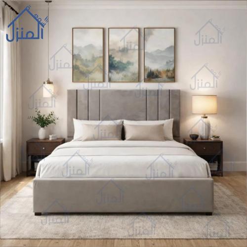 سرير النقاء الفاخر بتصميم ملكي حديث