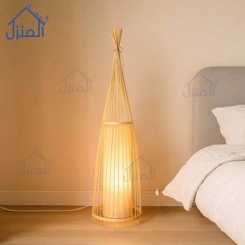 أبجورة أرضية بتصميم هندسي أنيق وإضاءة دافئة ستاند...
