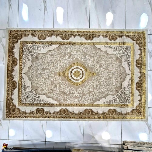 سجاد كلاسيك نقشة ملكي فاخر – اللون بني × ذهبي