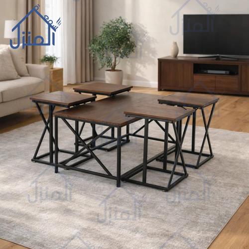 طقم طاولات وسط متعددة متداخلة انيقة – تصميم عصري ه...