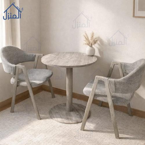 طقم طاولة طعام مع كرسيين – تصميم فاخر بلمسة هادئة...