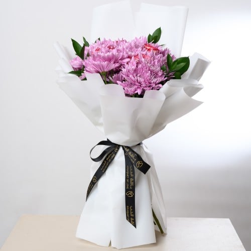 باقة ورد الكريز البنفسجي