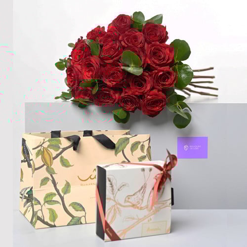 باقة ورد احمر - فلورنسا