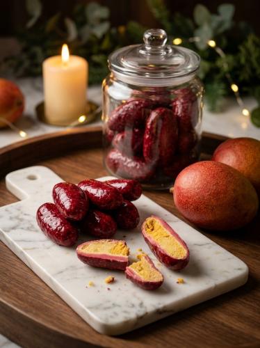 Mango with pomegranate