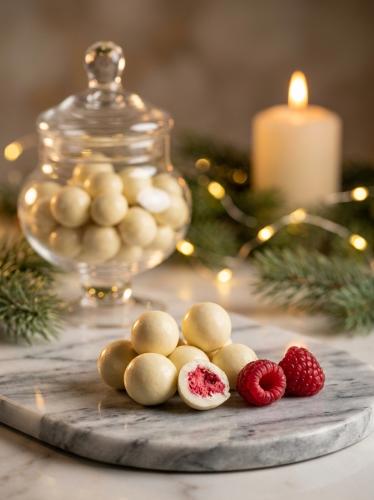 Dried berries with white chocolate