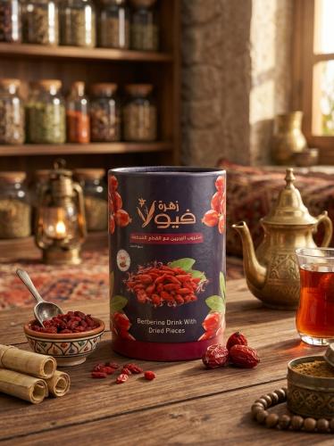 مشروب بالبربرين مع قطع البربرين
