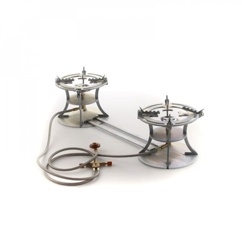 موقد غاز 2 عين دائري كبير متحرك بجراب + لي