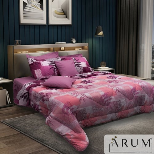 طقم لحاف فكتوريا - ليف زهري