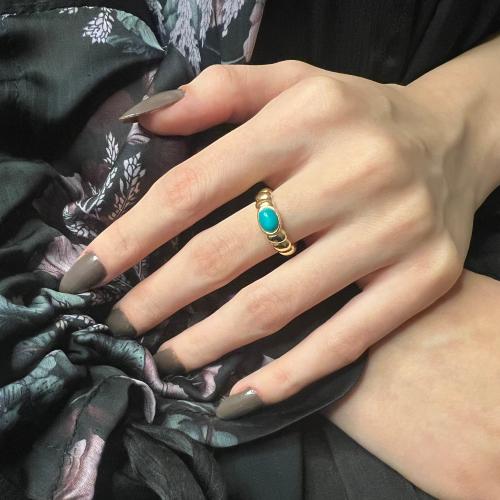 خاتم بحجر فيروز